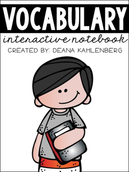 Vocabulary Interactive Notebook By Primary Punch TPT