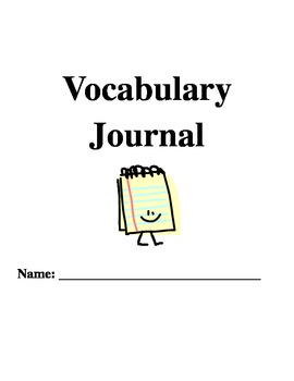 Preview of Vocabulary Journal