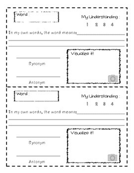 marzano vocabulary worksheet