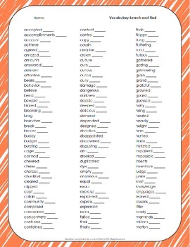 Vocabulary List - 240 Words - Journeys Aligned by CC Applesauce | TPT