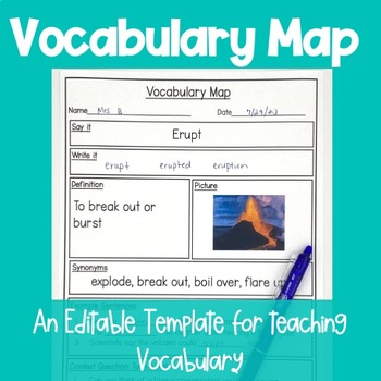 Preview of Vocabulary Map