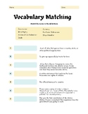 Vocabulary Matching- New America
