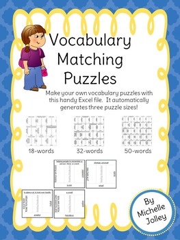 Preview of Vocabulary Matching Puzzle