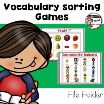 Preview of Basic Skills Matching folder games for students with Autism