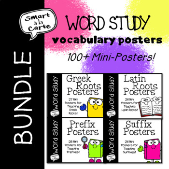 Preview of Vocabulary Mini-Posters BUNDLE