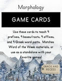 Vocabulary/Morphology Game & Activity Cards