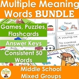 Multiple Meaning Words Speech Therapy Bundle