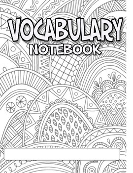 Preview of Vocabulary Notebook