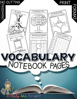 Preview of Vocabulary Notebook Pages