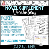 Vocabulary Novel Supplement for Esperanza Rising, Quizzes,