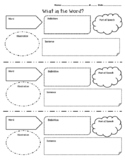 Vocabulary Organizer