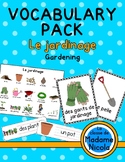 Preview of Vocabulary Pack - Gardening: Le jardinage