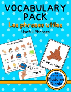 Preview of Vocabulary Pack - Useful Phrases: Phrases Utiles