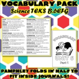 Vocabulary Pack for Biology Science TEKS Unit 6