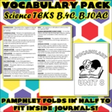Vocabulary Pack for Biology Science TEKS Unit 8