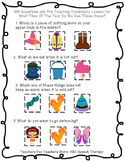 Themed Vocabulary Packet (WH questions, Categories, Follow