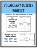 Vocabulary Graphic Organizer | Booklet OR Worksheet | Voca