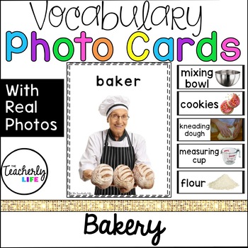 Preview of Vocabulary Photo Cards - Bakery