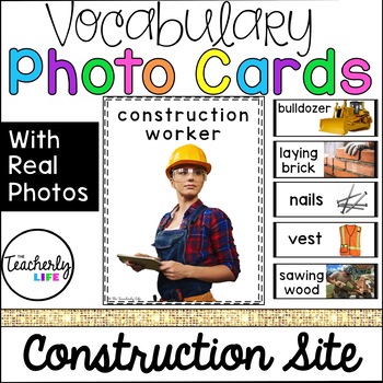 Preview of Vocabulary Photo Cards - Construction Site