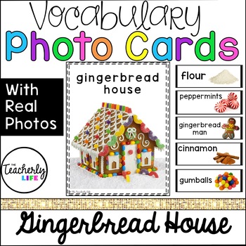 Preview of Vocabulary Photo Cards - Gingerbread House