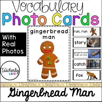 Preview of Vocabulary Photo Cards - The Gingerbread Man
