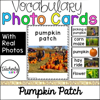 Preview of Vocabulary Photo Cards - Pumpkin Patch