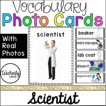 Preview of Vocabulary Photo Cards - Scientist