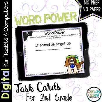 Preview of Vocabulary Phrase Practice 2nd Grade Google Slides Activities Digital Resources 