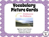 Vocabulary Picture Cards 3rd Grade myView Unit 2 Week 1 Pa