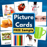 Vocabulary Picture Cards Bundle Sample for Speech Therapy 