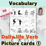 Vocabulary Picture Cards | Verb 1 (daily life)