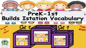 Preview of Vocabulary Picture and Word Match - Istation Practice Set 1