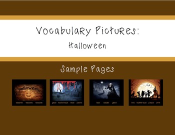 Preview of Vocabulary Pictures - Halloween