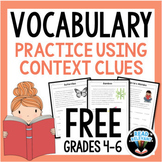 Context Clues Worksheet : Free Vocabulary Activities 4th 5