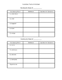 Vocabulary Practice Worksheet (Including 20 Vocabulary Words)