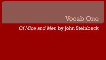 Of Mice & Men Vocabulary Visuals - ppt download