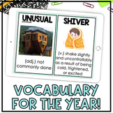 Vocabulary Tier 2 Words Program FOR THE YEAR GROWING BUNDLE