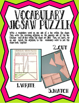 Preview of Vocabulary Puzzle