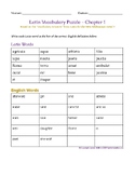 Vocabulary Puzzles for Latin for the New Millennium I Chap
