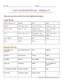 Vocabulary Puzzles for Latin for the New Millennium I Chap