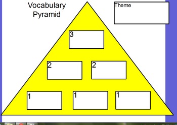 Preview of Vocabulary Pyramid Template