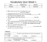 Making Meaning Vocabulary Quizzes 1-10 Bundle