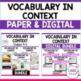 Context Clues Reading Passages and Activities Bundle with 