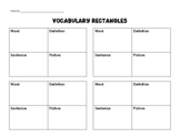 Vocabulary Rectangles