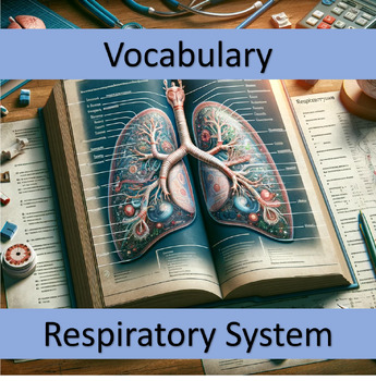 Preview of Vocabulary Respiratory System