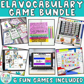 Preview of Vocabulary Review Bundle - Prefixes, Suffixes, Roots, etc. Vocabulary Activities