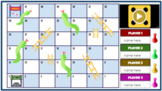 Vocabulary Review Digital Board Game- Snakes & Ladders [FREEBIE]