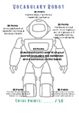 Vocabulary Printable Worksheet With Differentiated Robot t