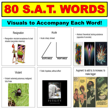 Preview of Vocabulary PowerPoint: SAT Words