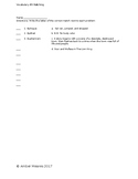 Vocabulary Set #4 Assessments